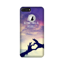 Fall in love Mobile Back Case for iPhone 7 Plus logo cut (Design - 50)