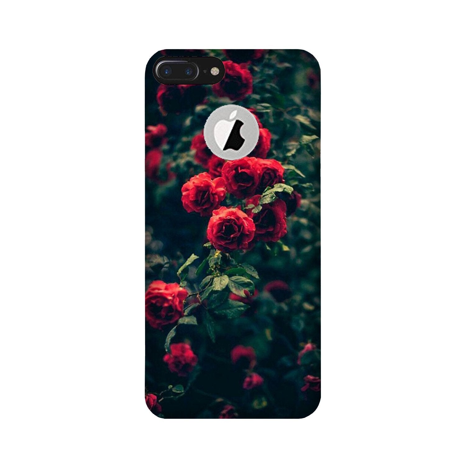Red Rose Case for iPhone 7 Plus logo cut