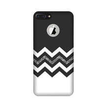 Black white Pattern2Mobile Back Case for iPhone 7 Plus logo cut (Design - 83)