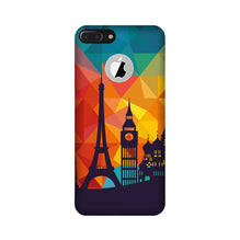 Eiffel Tower2 Mobile Back Case for iPhone 7 Plus logo cut (Design - 91)
