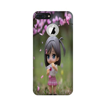 Cute Girl Mobile Back Case for iPhone 7 Plus logo cut (Design - 92)
