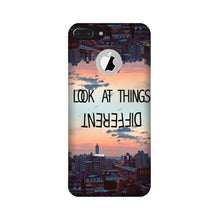 Look at things different Mobile Back Case for iPhone 7 Plus logo cut (Design - 99)