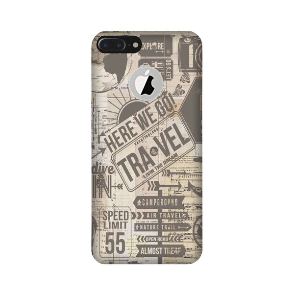Travel Case for iPhone 7 Plus logo cut  (Design - 104)