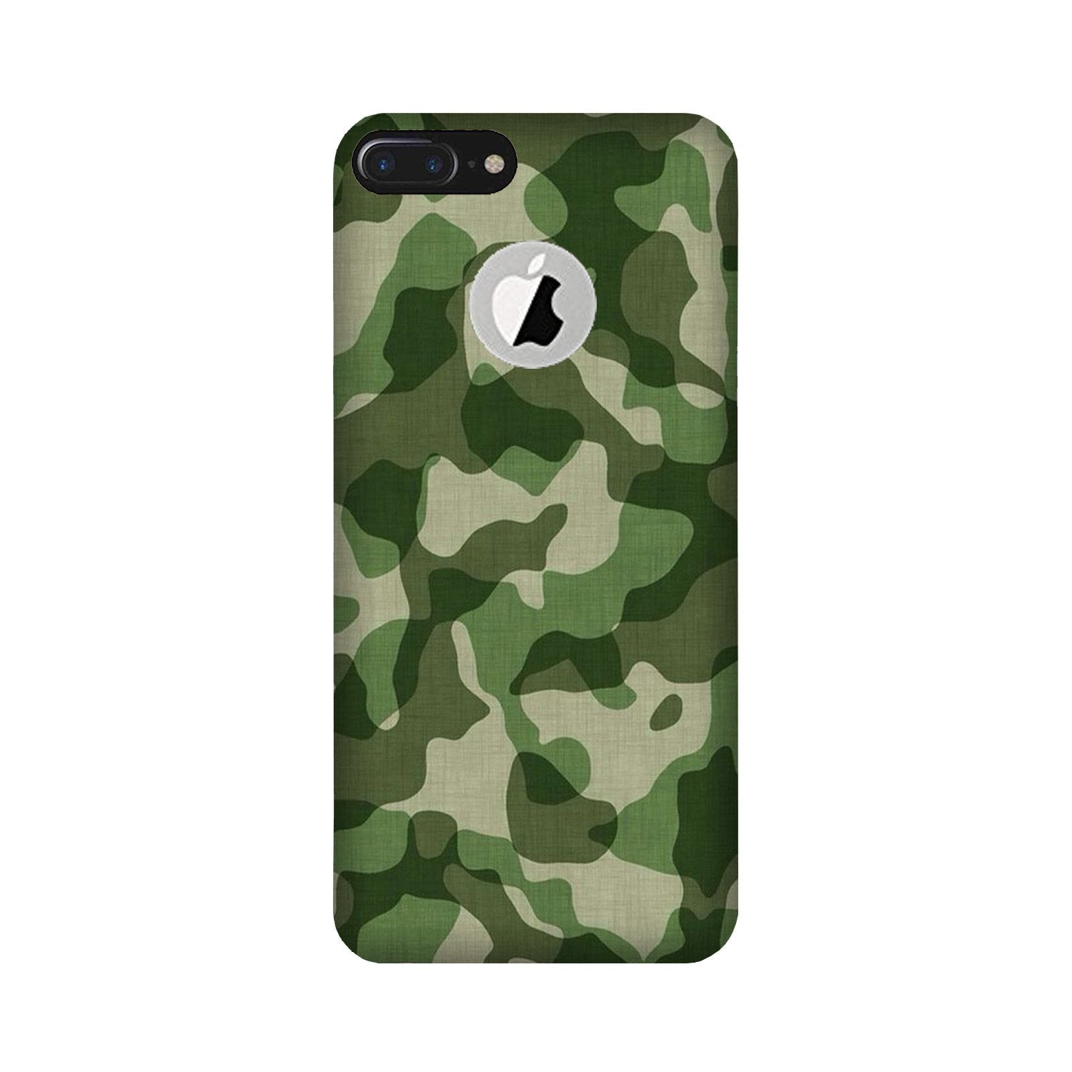 Army Camouflage Case for iPhone 7 Plus logo cut  (Design - 106)
