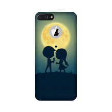 Love Couple Mobile Back Case for iPhone 7 Plus logo cut  (Design - 109)