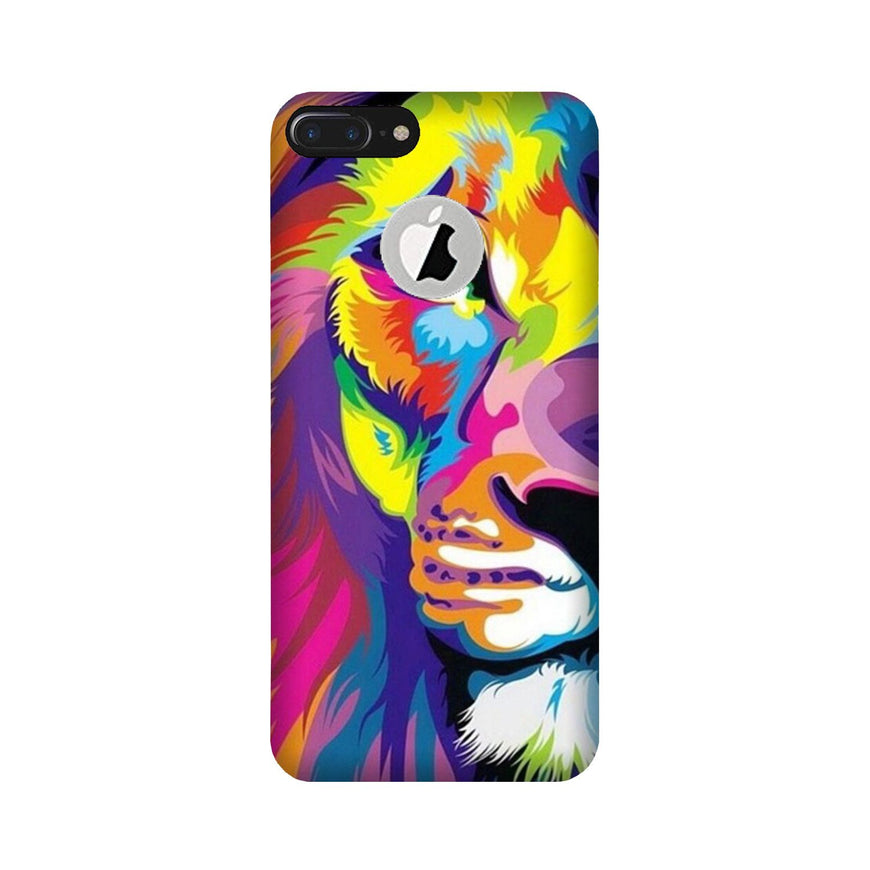 Colorful Lion Case for iPhone 7 Plus logo cut  (Design - 110)