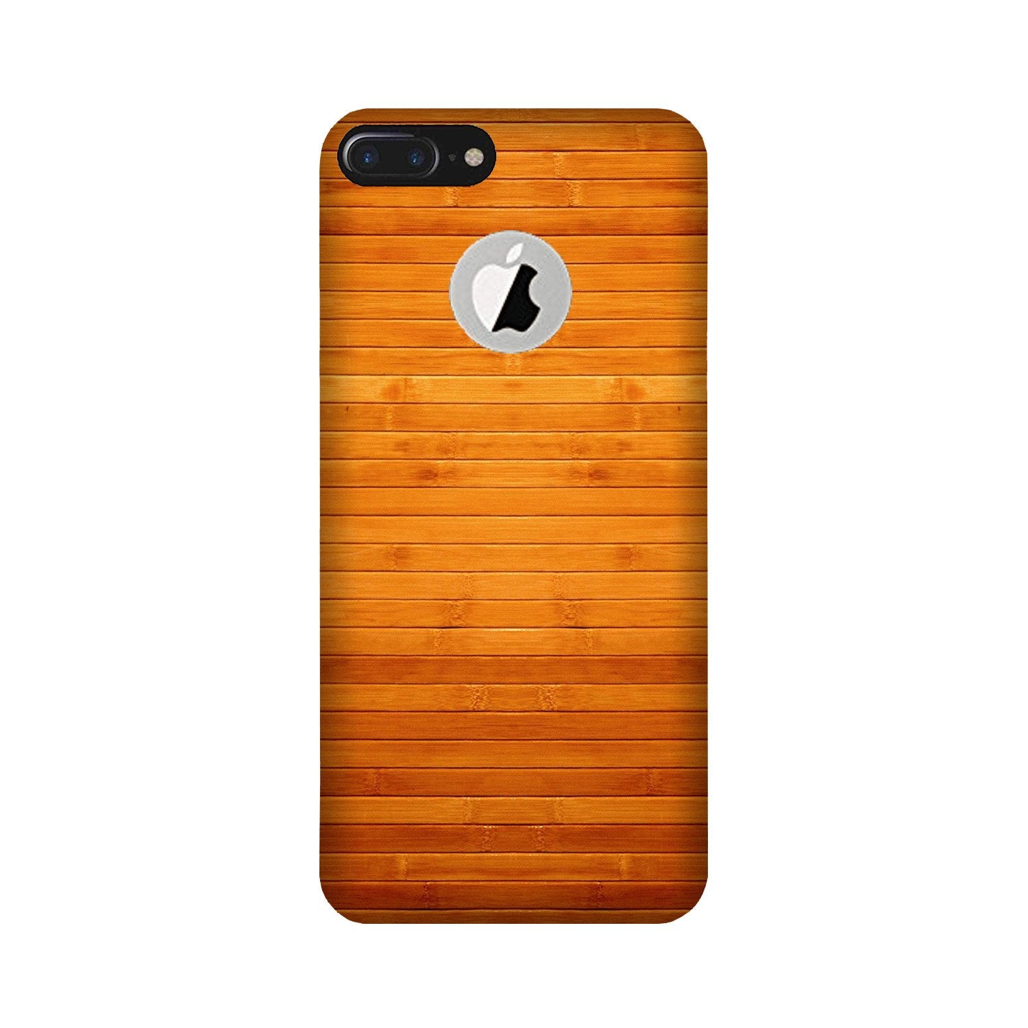Wooden Look Case for iPhone 7 Plus logo cut(Design - 111)