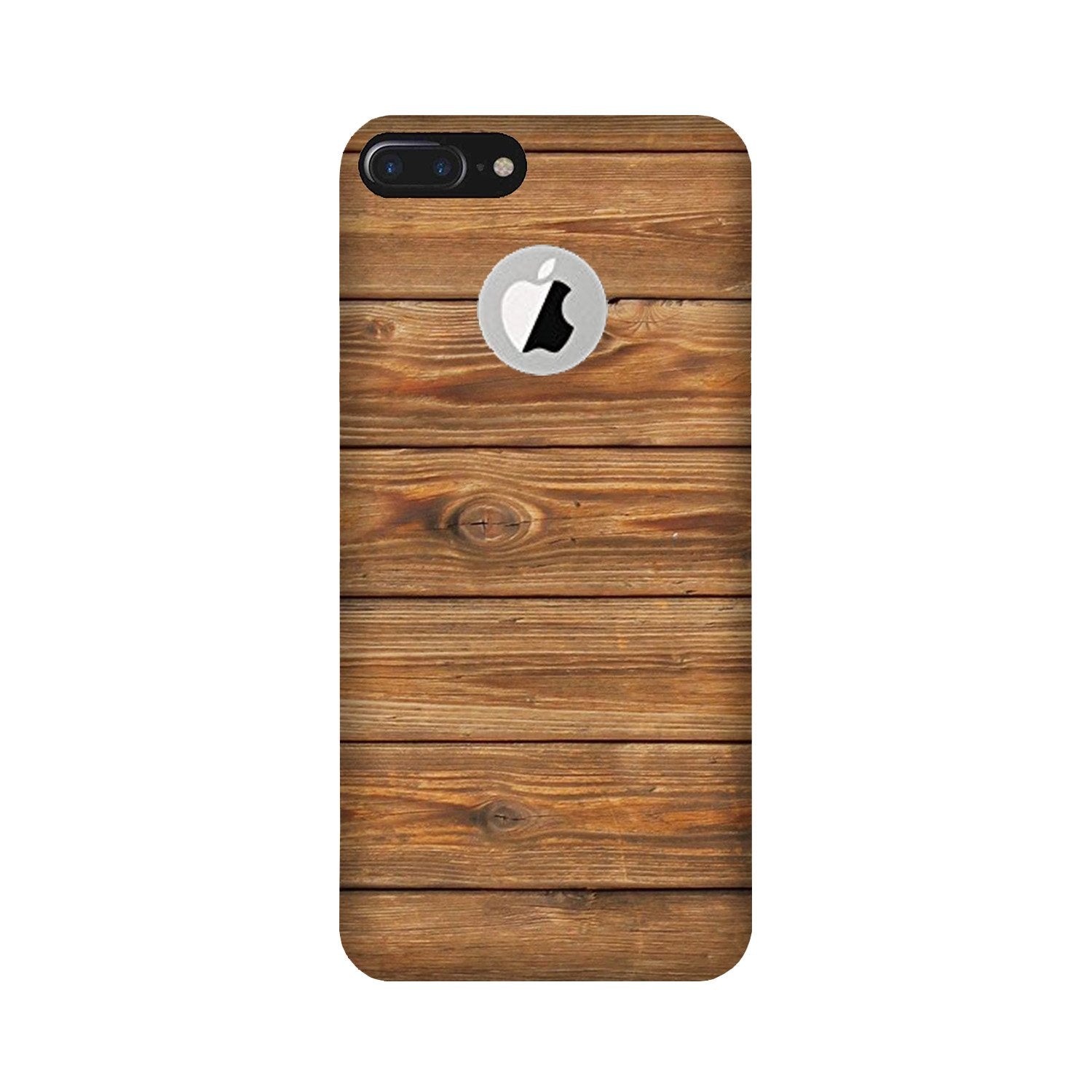 Wooden Look Case for iPhone 7 Plus logo cut(Design - 113)