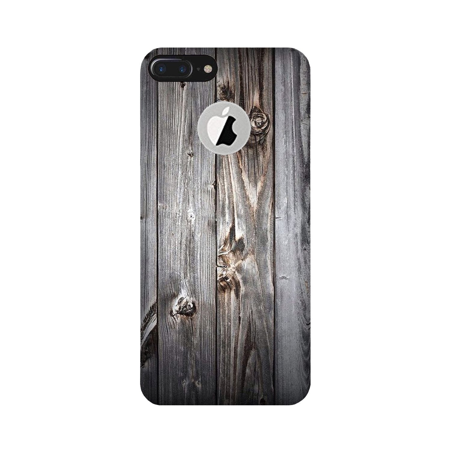 Wooden Look Case for iPhone 7 Plus logo cut(Design - 114)