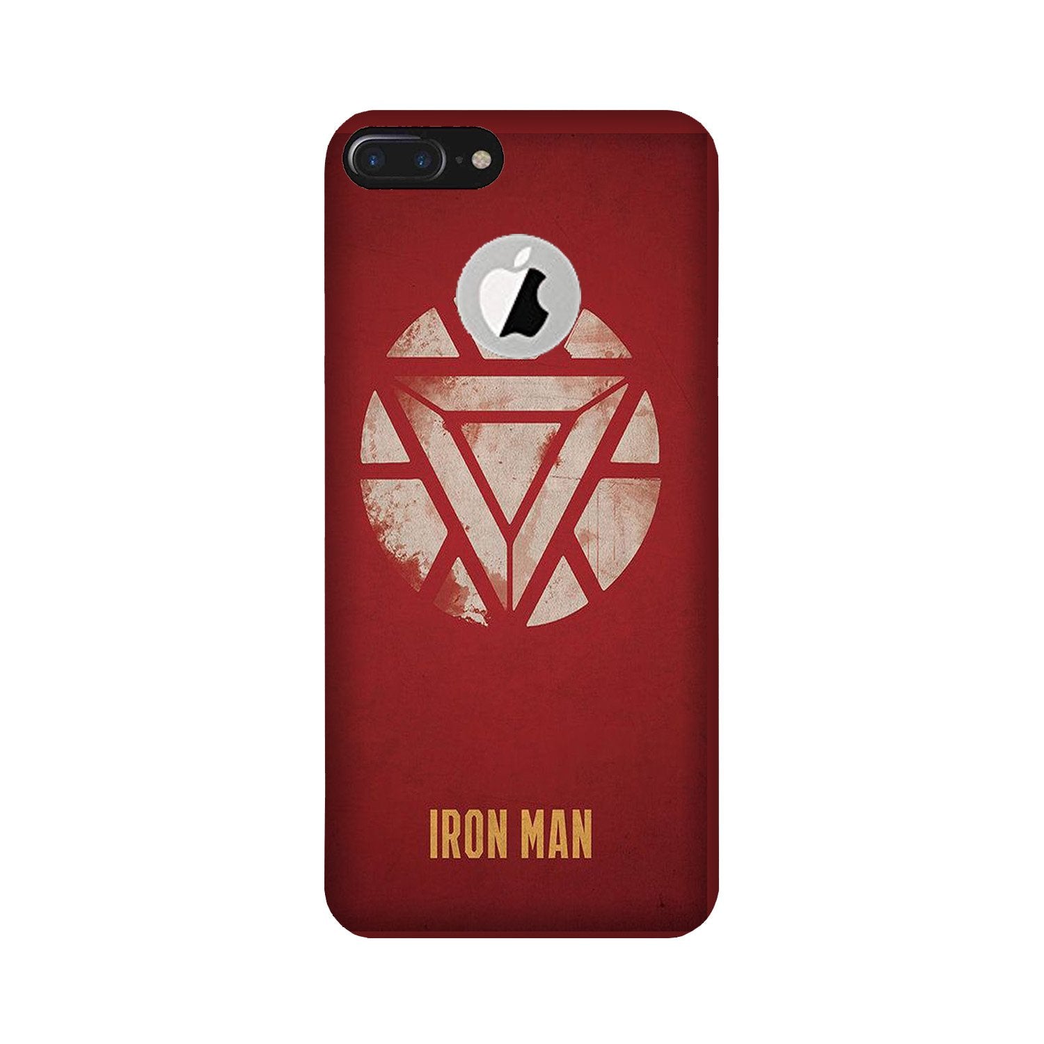 Iron Man Superhero Case for iPhone 7 Plus logo cut(Design - 115)