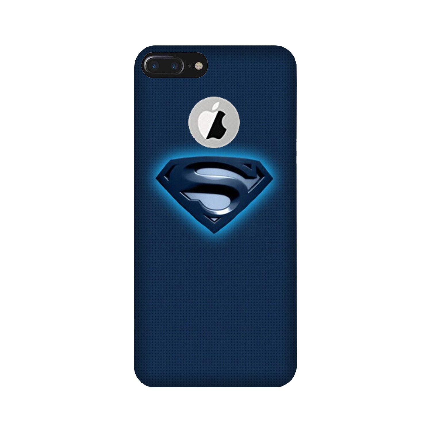Superman Superhero Case for iPhone 7 Plus logo cut  (Design - 117)
