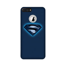 Superman Superhero Mobile Back Case for iPhone 7 Plus logo cut  (Design - 117)