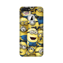 Minions Mobile Back Case for iPhone 7 Plus logo cut  (Design - 127)