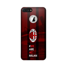 AC Milan Mobile Back Case for iPhone 7 Plus logo cut  (Design - 155)