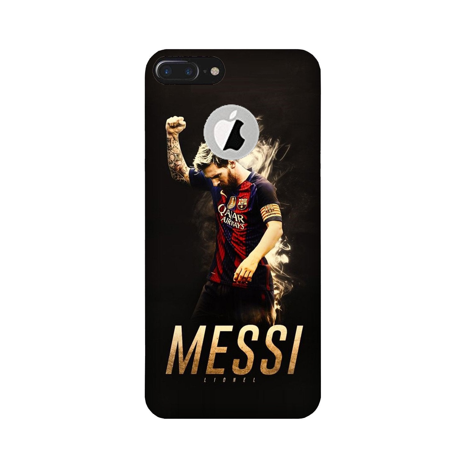 Messi Case for iPhone 7 Plus logo cut  (Design - 163)