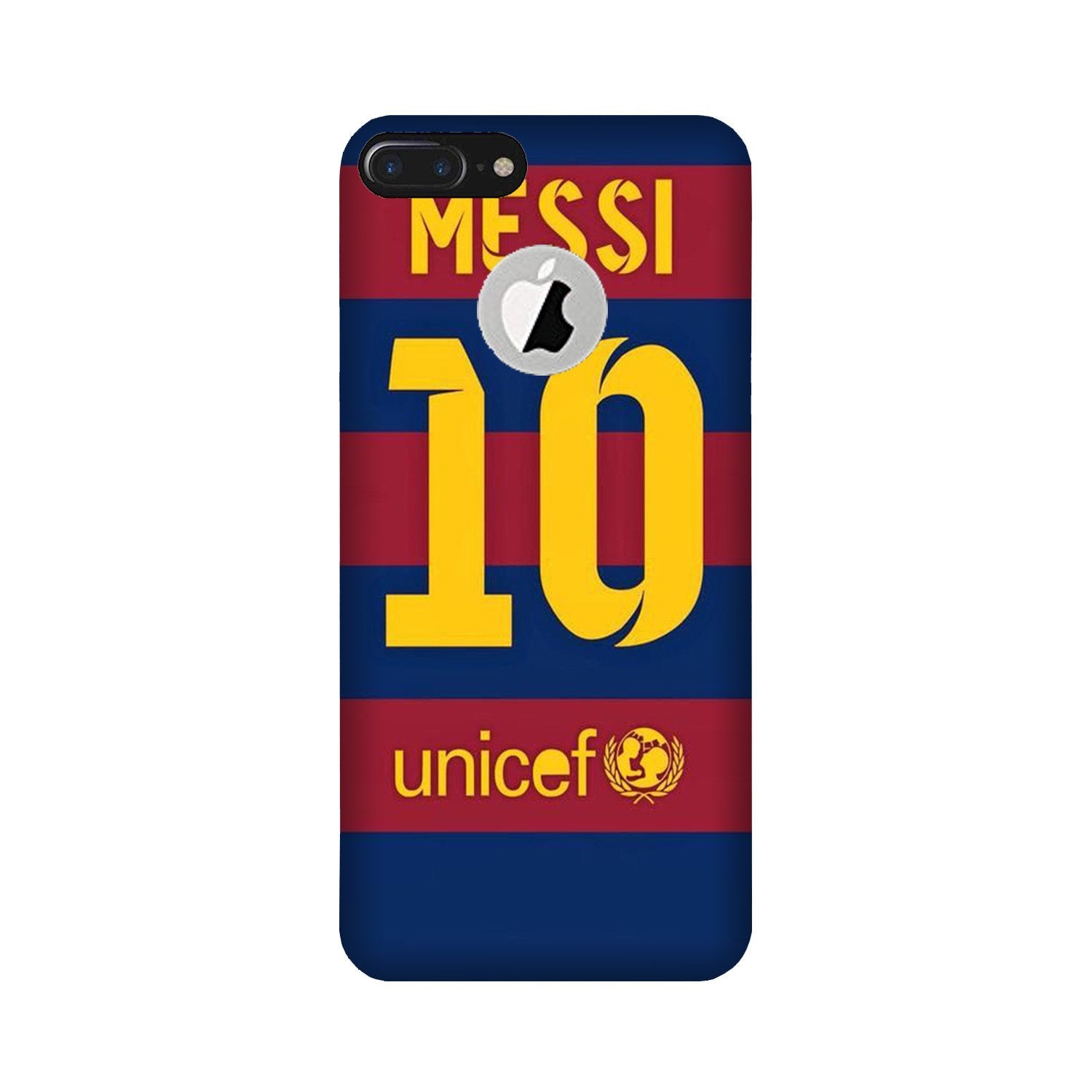 Messi Case for iPhone 7 Plus logo cut  (Design - 172)