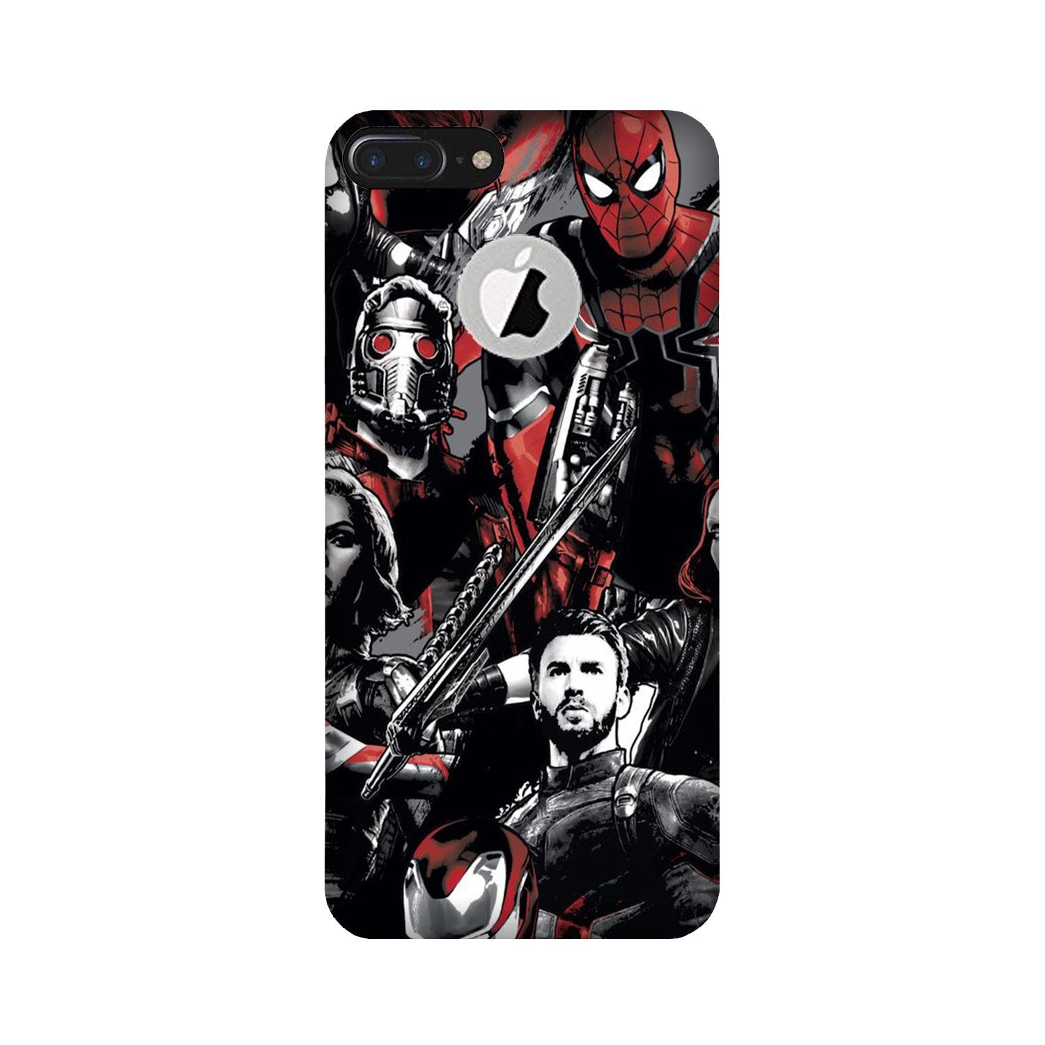 Avengers Case for iPhone 7 Plus logo cut (Design - 190)