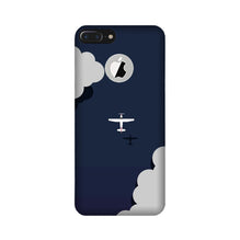 Clouds Plane Mobile Back Case for iPhone 7 Plus logo cut (Design - 196)