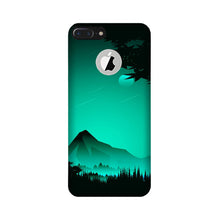 Moon Mountain Mobile Back Case for iPhone 7 Plus logo cut (Design - 204)