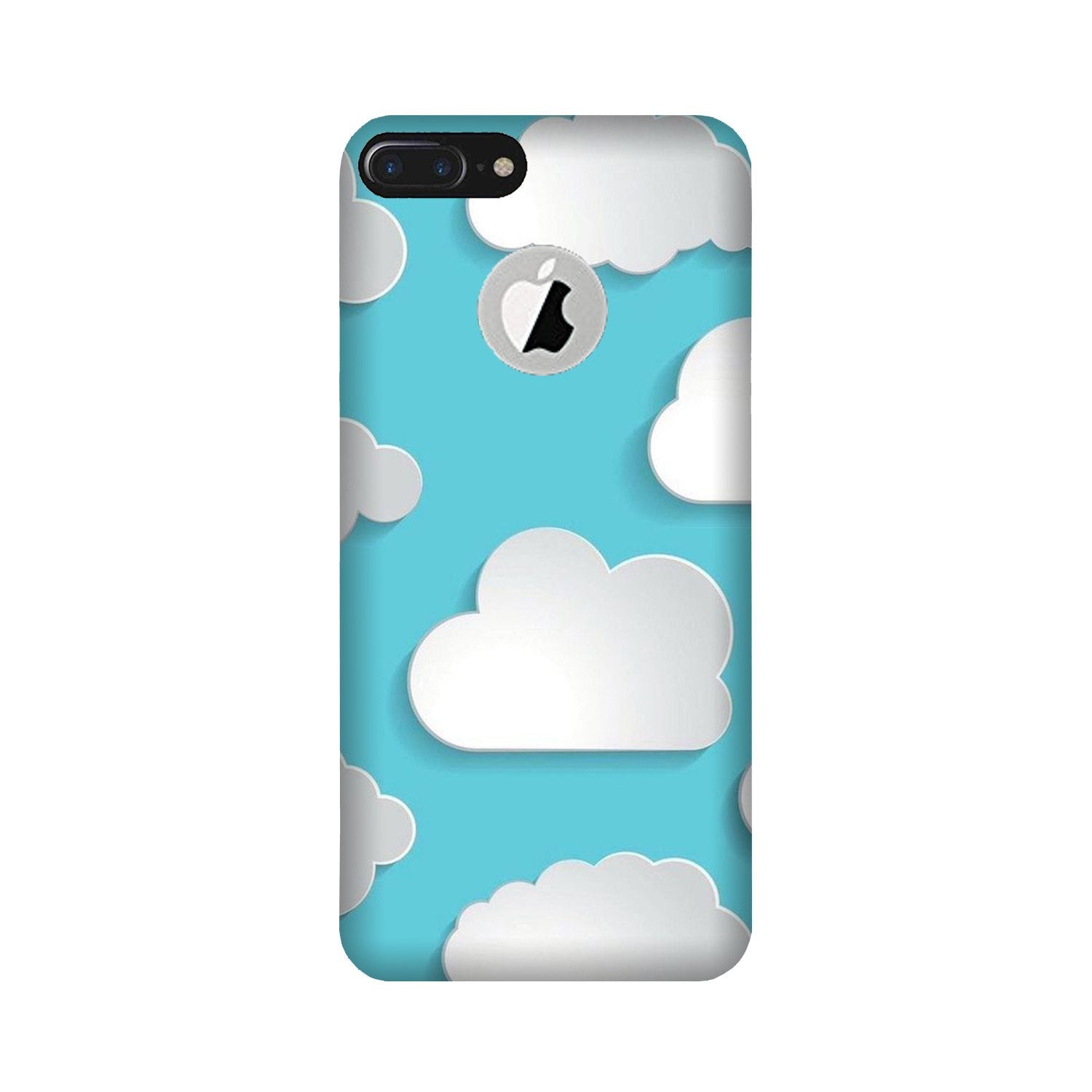 Clouds Case for iPhone 7 Plus logo cut (Design No. 210)