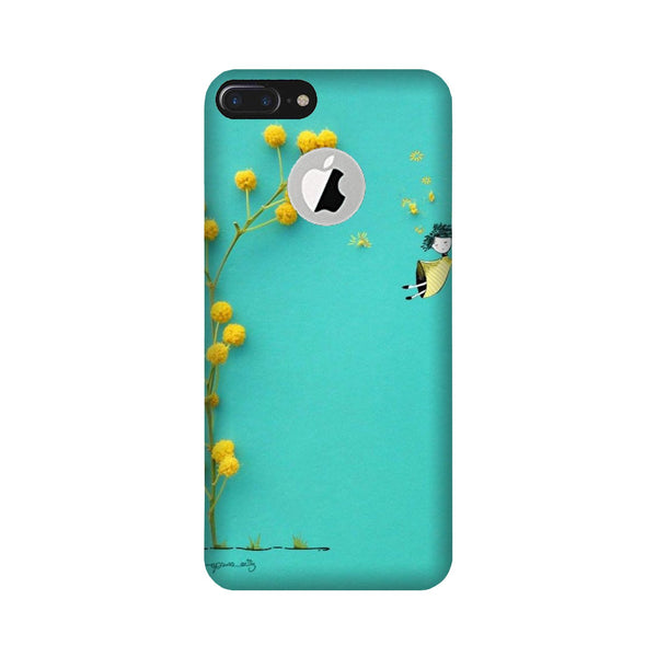Flowers Girl Case for iPhone 7 Plus logo cut (Design No. 216)