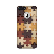 Puzzle Pattern Mobile Back Case for iPhone 7 Plus logo cut (Design - 217)