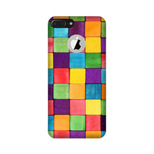 Colorful Square Mobile Back Case for iPhone 7 Plus logo cut (Design - 218)