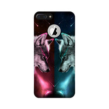 Wolf fight Mobile Back Case for iPhone 7 Plus logo cut (Design - 221)