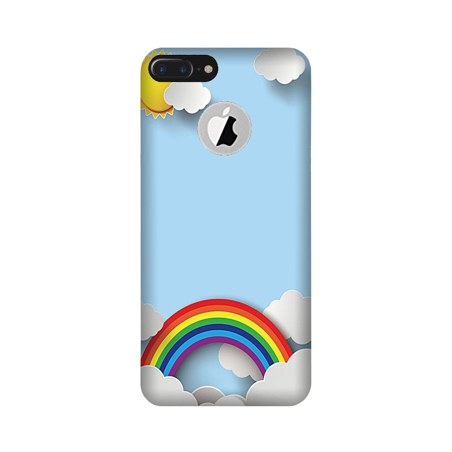 Rainbow Case for iPhone 7 Plus logo cut (Design No. 225)