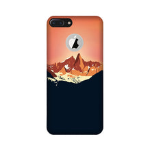 Mountains Mobile Back Case for iPhone 7 Plus logo cut (Design - 227)