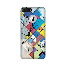 Modern Art Mobile Back Case for iPhone 7 Plus logo cut (Design - 235)