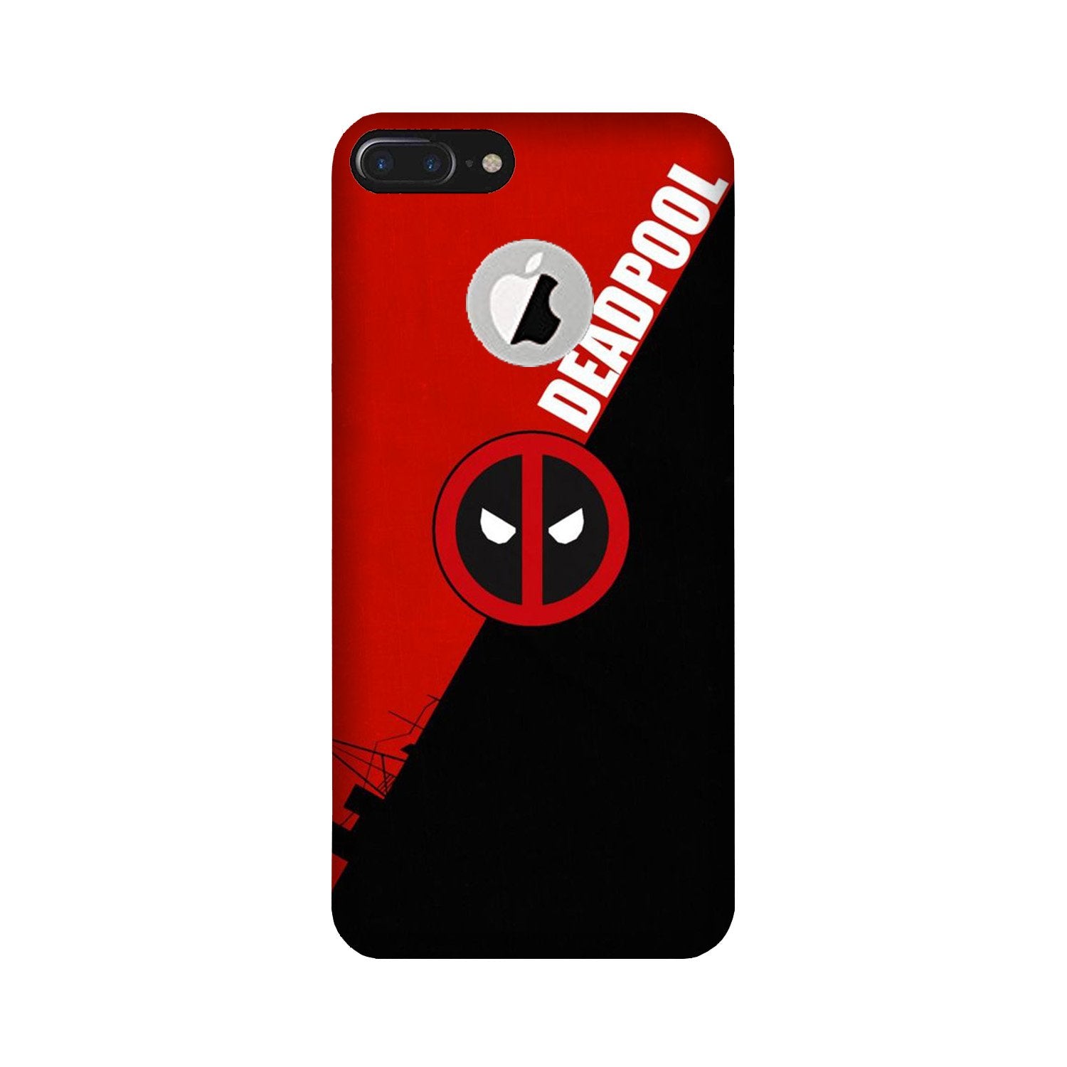 Deadpool Case for iPhone 7 Plus logo cut (Design No. 248)