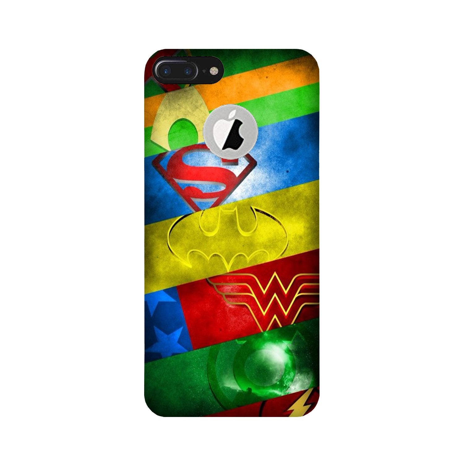 Superheros Logo Case for iPhone 7 Plus logo cut (Design No. 251)
