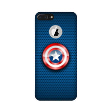 Captain America Shield Mobile Back Case for iPhone 7 Plus logo cut (Design - 253)