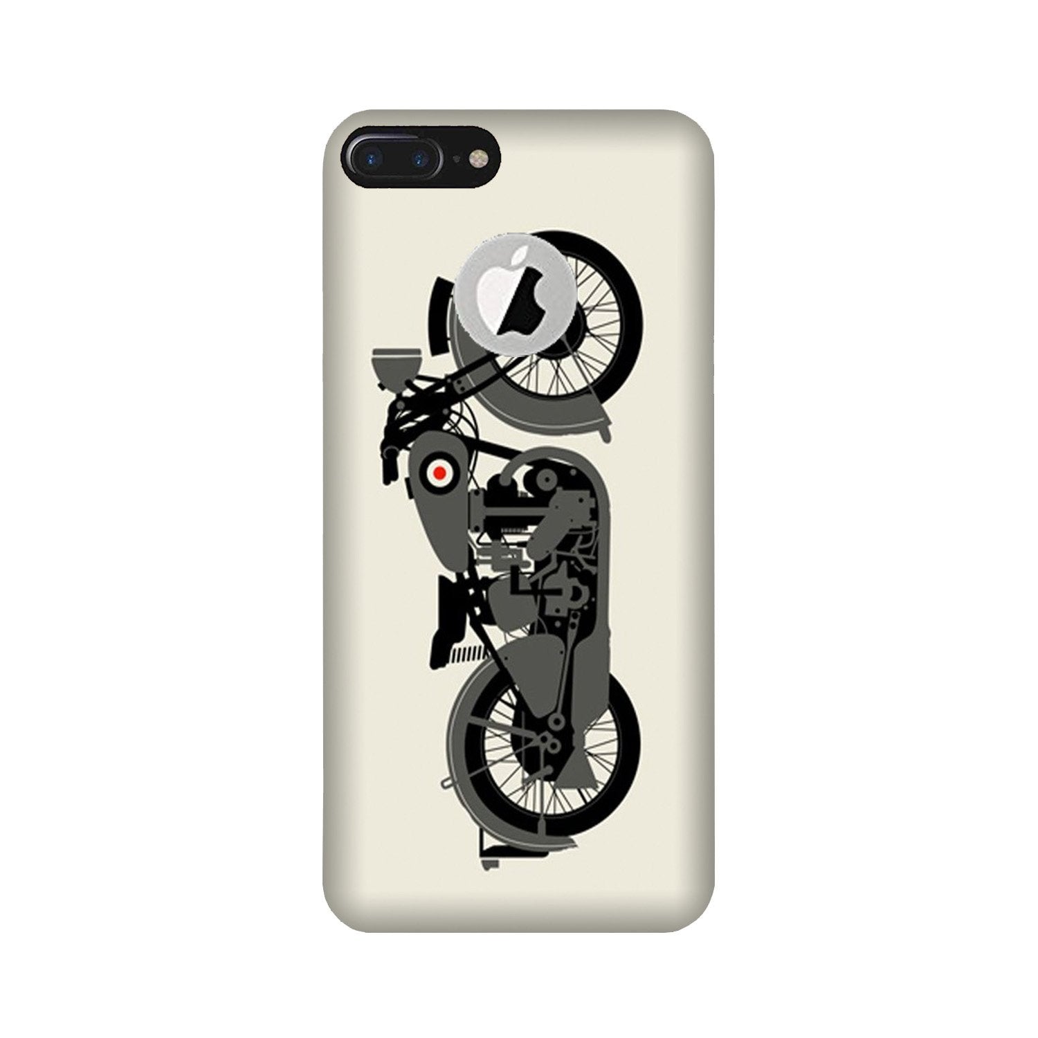 MotorCycle Case for iPhone 7 Plus logo cut (Design No. 259)
