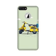 Vintage Scooter Mobile Back Case for iPhone 7 Plus logo cut (Design - 260)