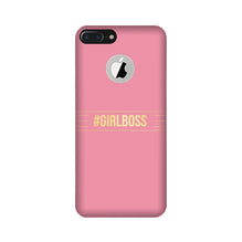 Girl Boss Pink Mobile Back Case for iPhone 7 Plus logo cut (Design - 263)