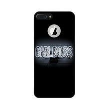 Girl Boss Black Mobile Back Case for iPhone 7 Plus logo cut (Design - 268)