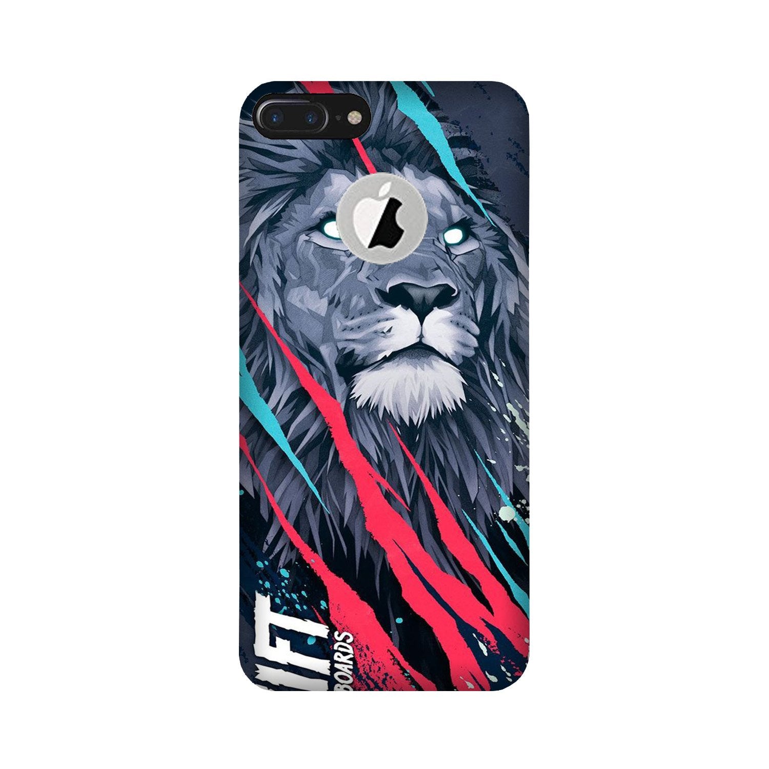 Lion Case for iPhone 7 Plus logo cut (Design No. 278)