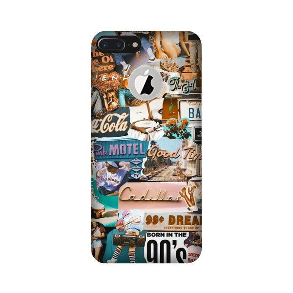Vintage Design Case for iPhone 7 Plus logo cut (Design No. 284)