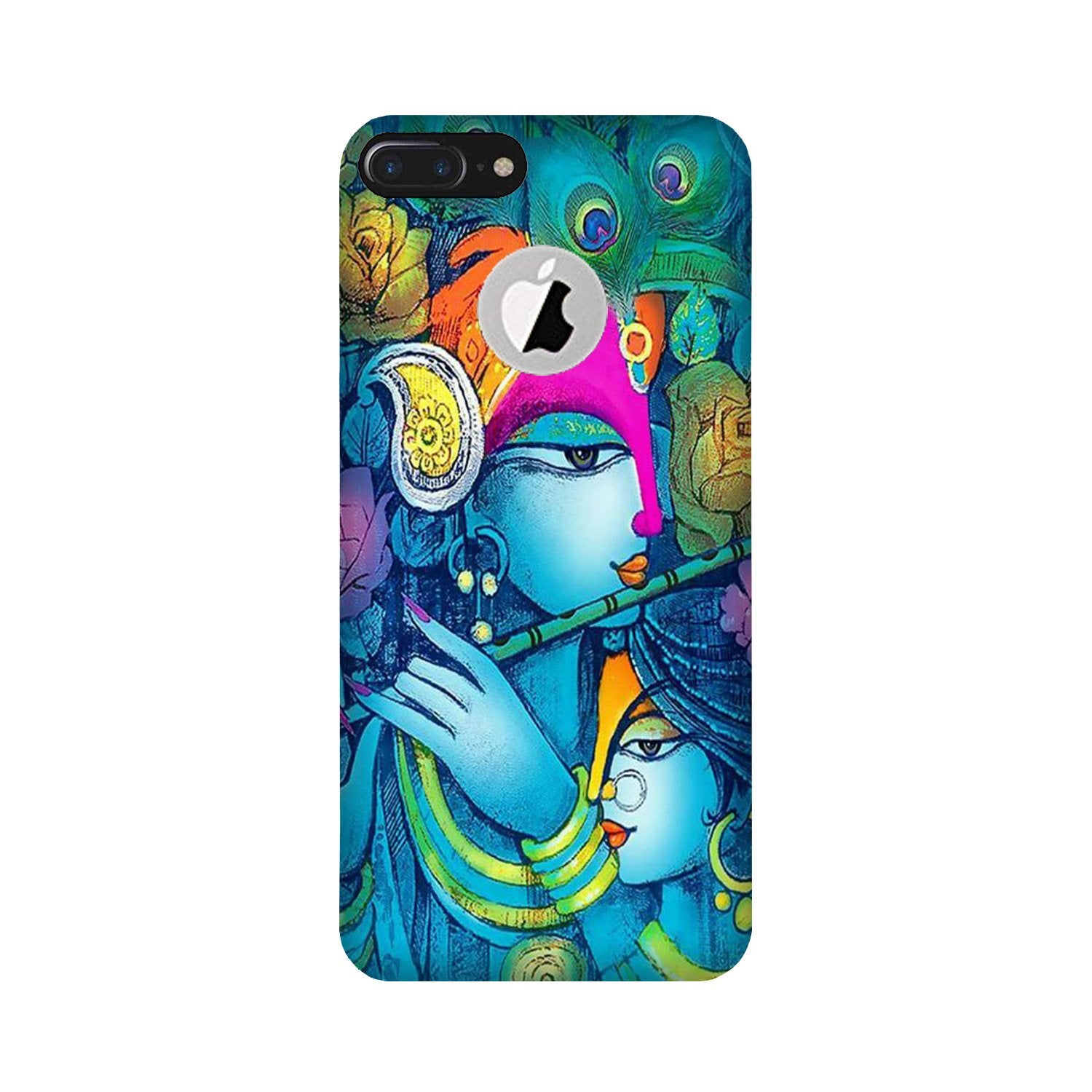 Radha Krishna Case for iPhone 7 Plus logo cut (Design No. 288)