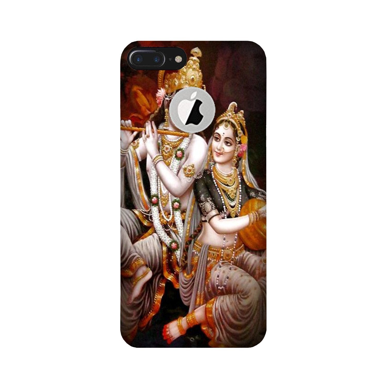 Radha Krishna Case for iPhone 7 Plus logo cut (Design No. 292)