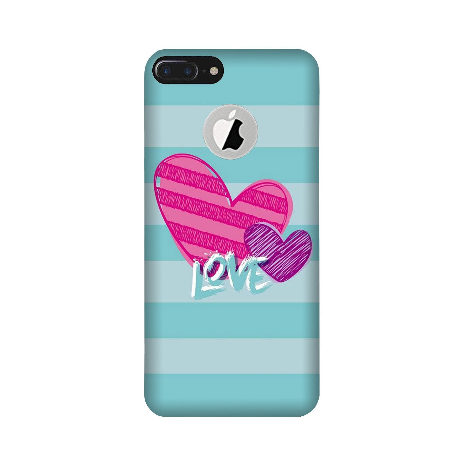 Love Case for iPhone 7 Plus logo cut (Design No. 299)