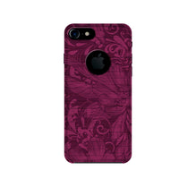 Purple Backround Mobile Back Case for iPhone 7 logo cut (Design - 22)
