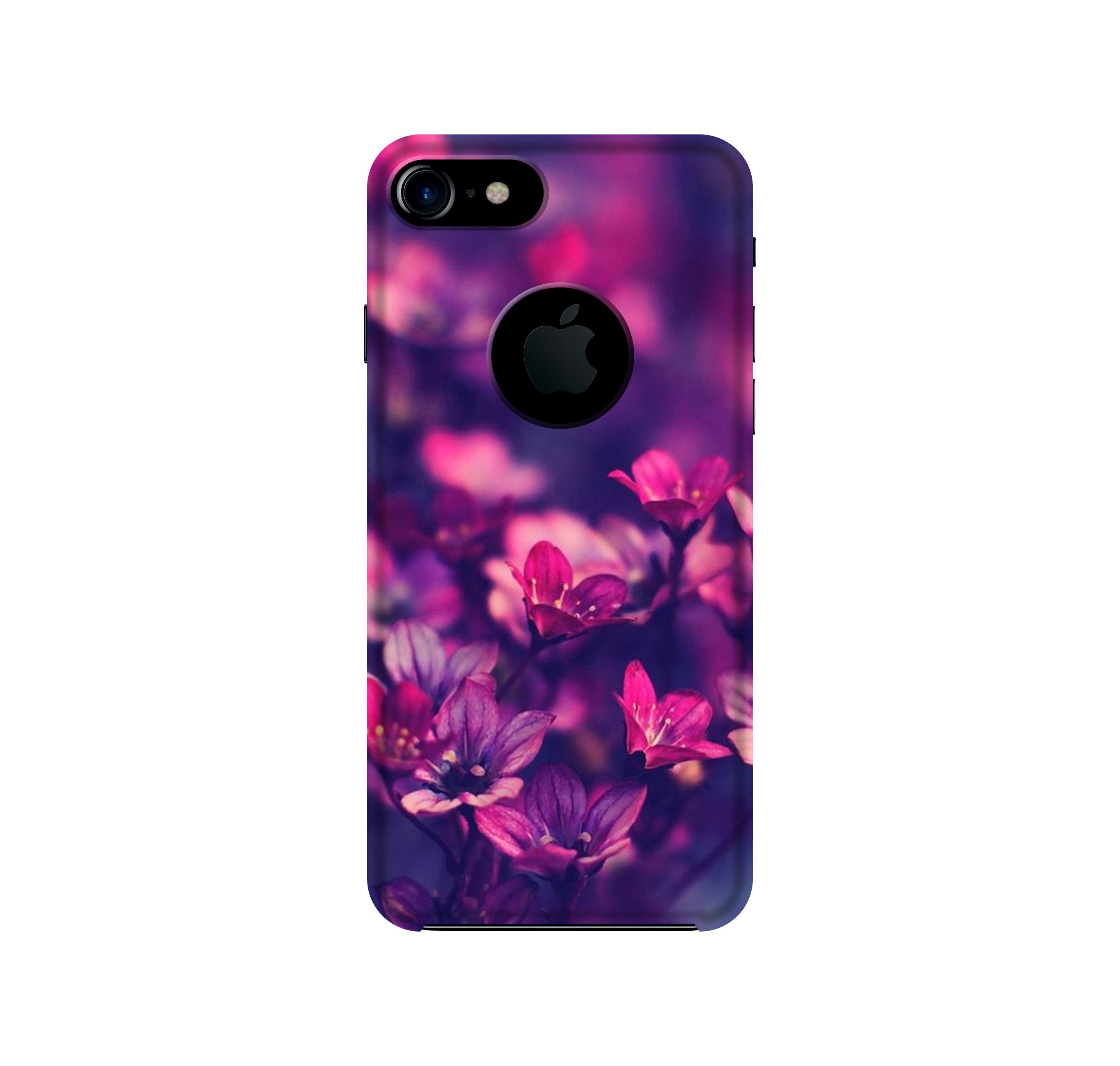 flowers Case for iPhone 7 logo cut