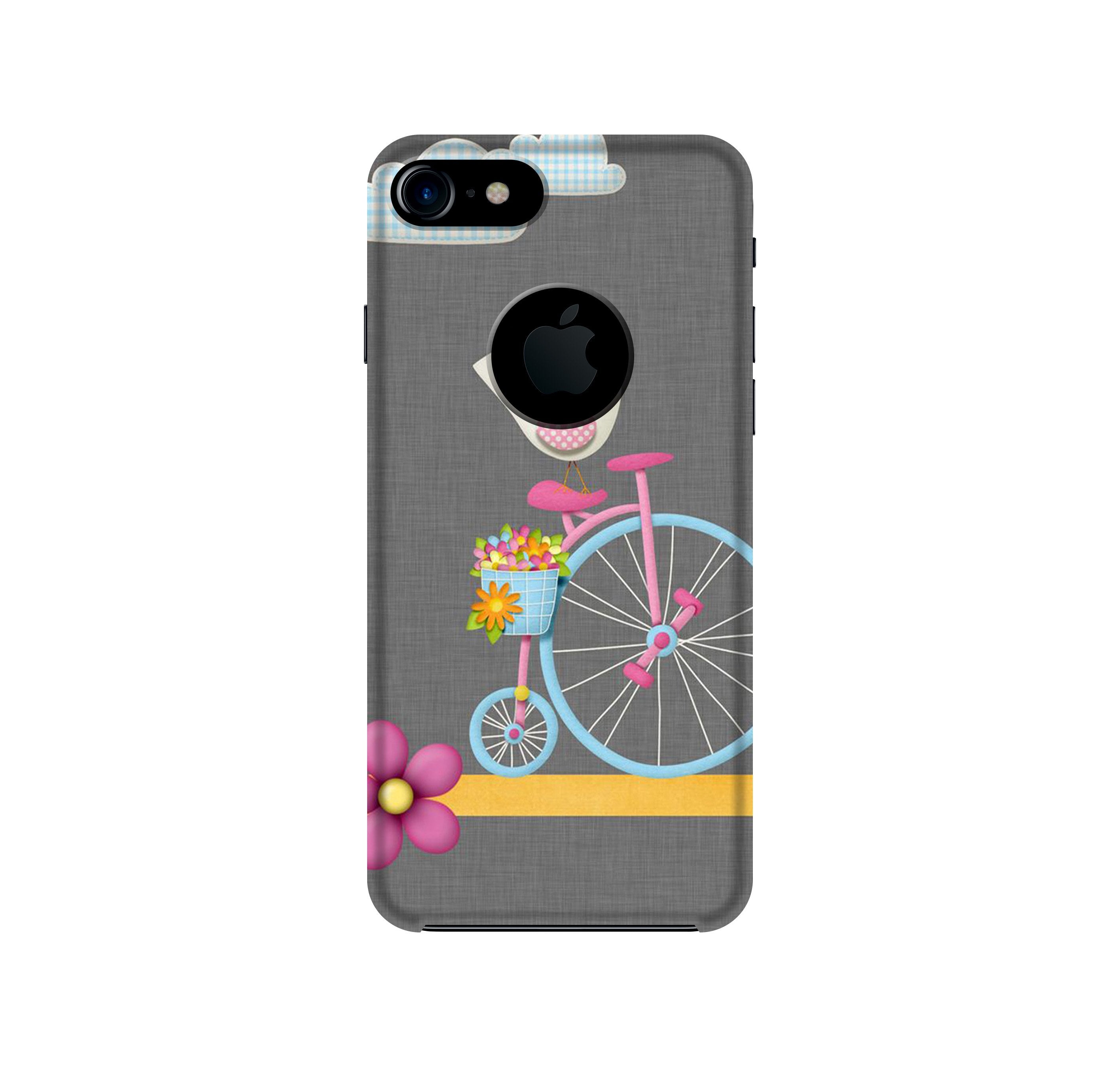 Sparron with cycle Case for iPhone 7 logo cut