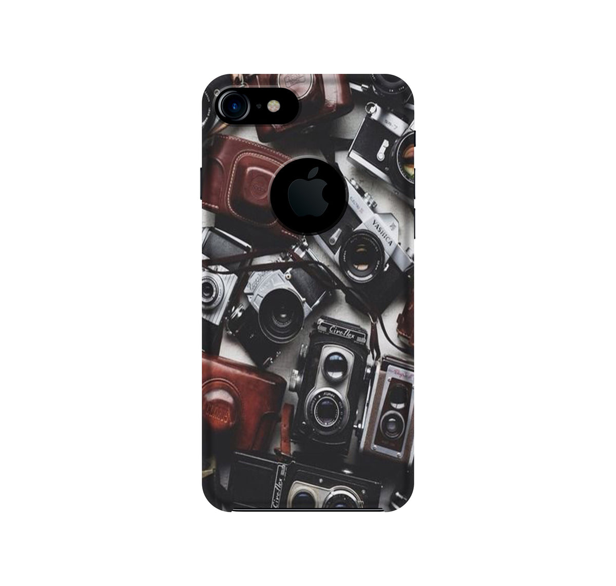 Cameras Case for iPhone 7 logo cut