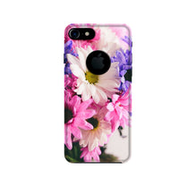 Coloful Daisy Mobile Back Case for iPhone 7 logo cut (Design - 73)