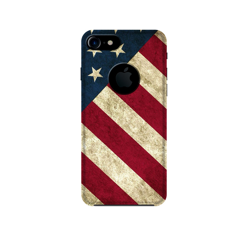 America Case for iPhone 7 logo cut