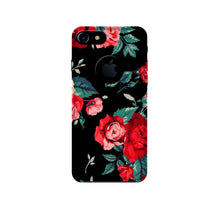 Red Rose2 Mobile Back Case for iPhone 7 logo cut (Design - 81)